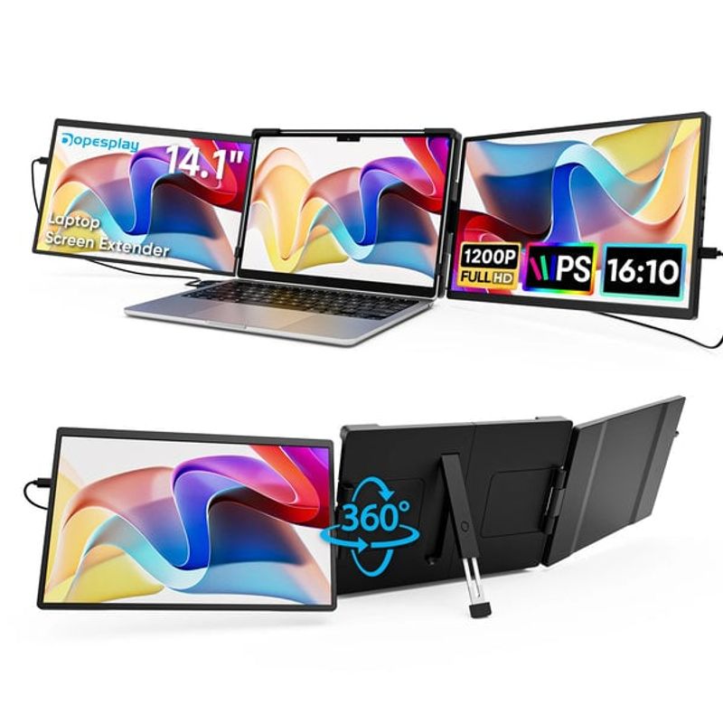 GENERICO - Monitor Portátil Triple Dopesplay 141 para Laptop