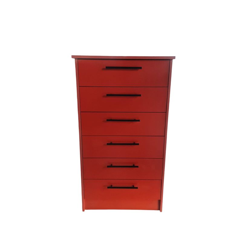 GENERICO - Mueble Cómoda Cajonera Roja
