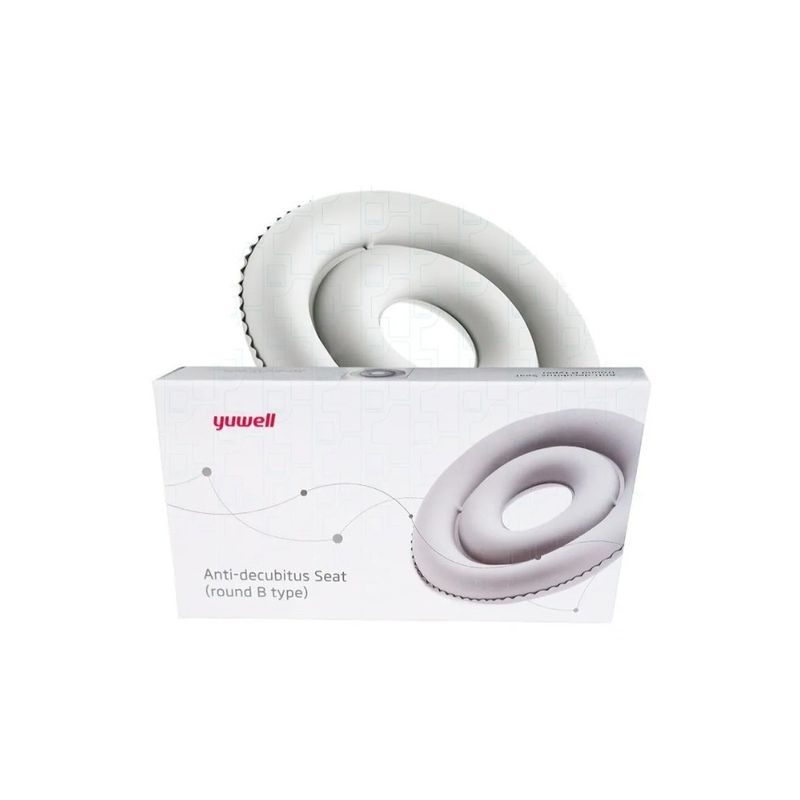 GENERICO - Cojin Picarón Antiescaras Inflable Silla Rueda Blanco