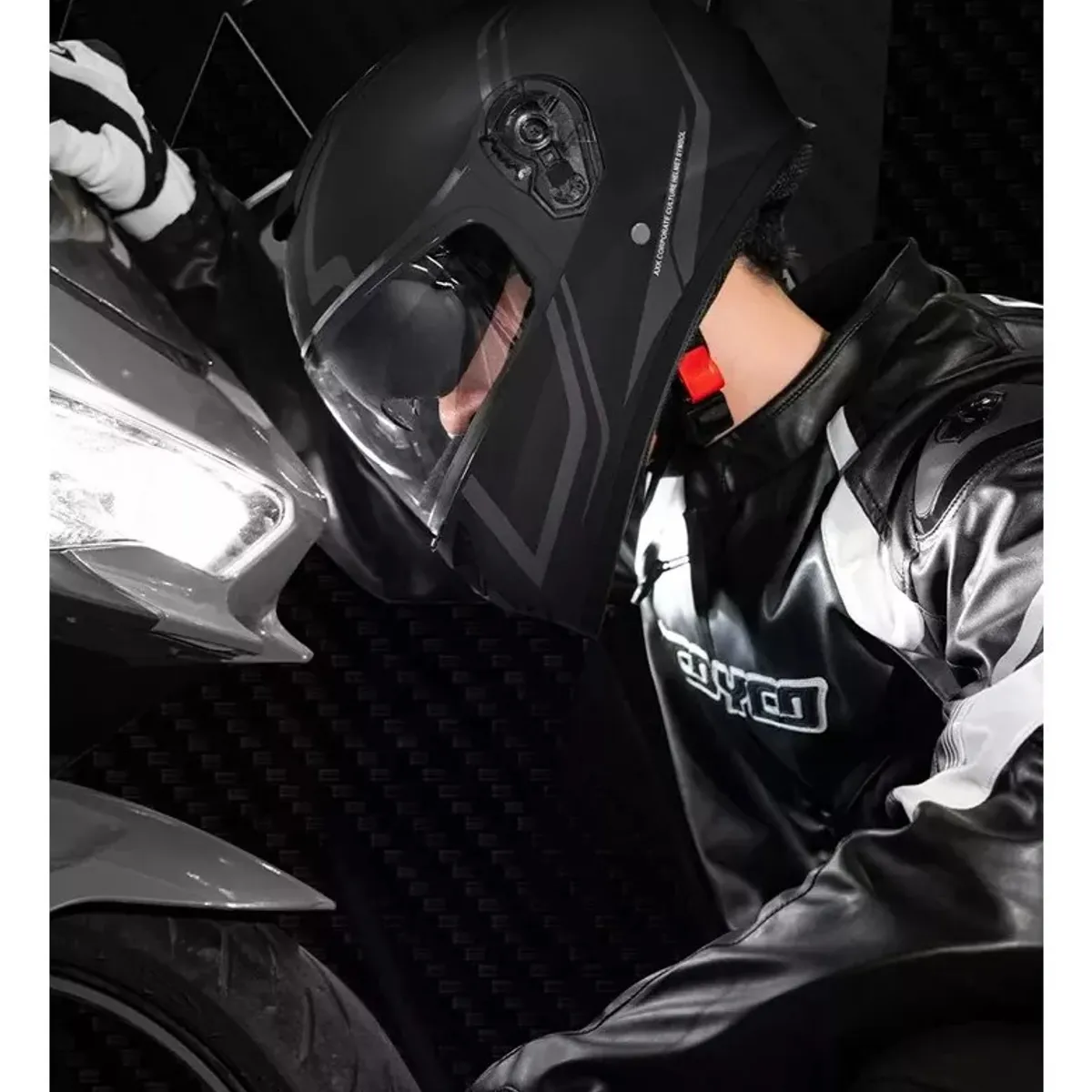 MUNDO MAGIA - Casco Integral Moto Abatible Con Visera Certificado Dot