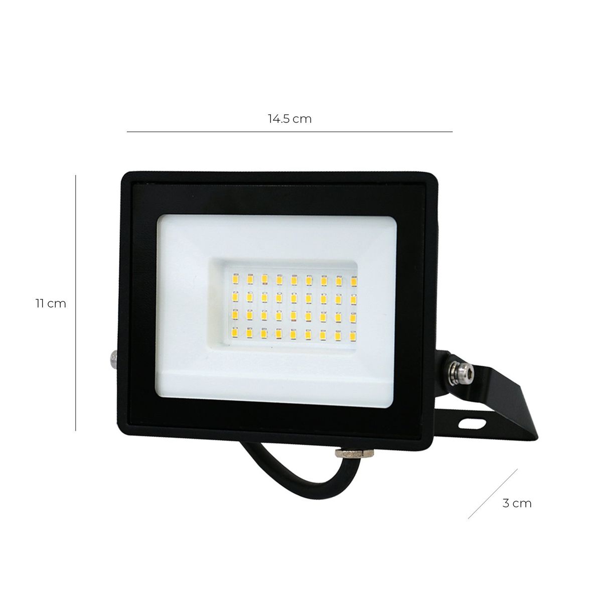 WANT - Proyector De Área LED ECOTHIN 30W Cálido