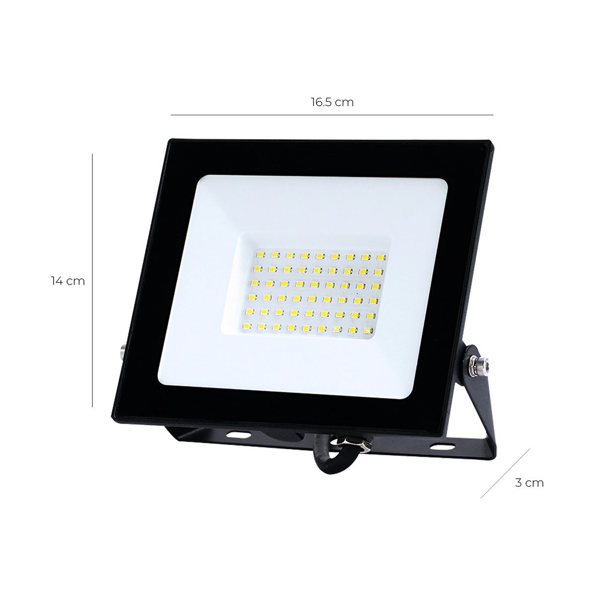 WANT - Proyector De Área LED ECOTHIN 50W Cálido