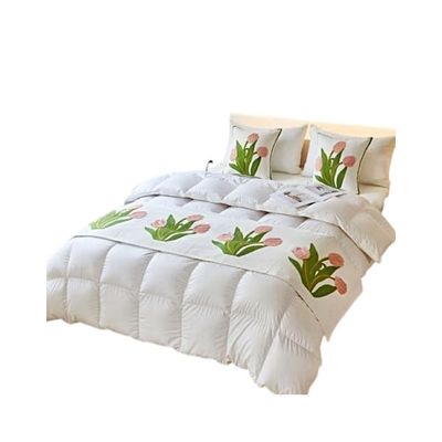 Imagen 2 del producto JUEGO DE PIECERA DE CAMA CON 2 COJINES COMPLETOS CON BORDADO T02