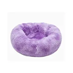GENERICO - Cama cojin de chiporro redondo para mascotas 60cm MORADO