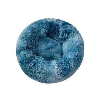 Imagen 2 del producto Cama cojin de chiporro redondo para mascotas 60cm PETROLEO