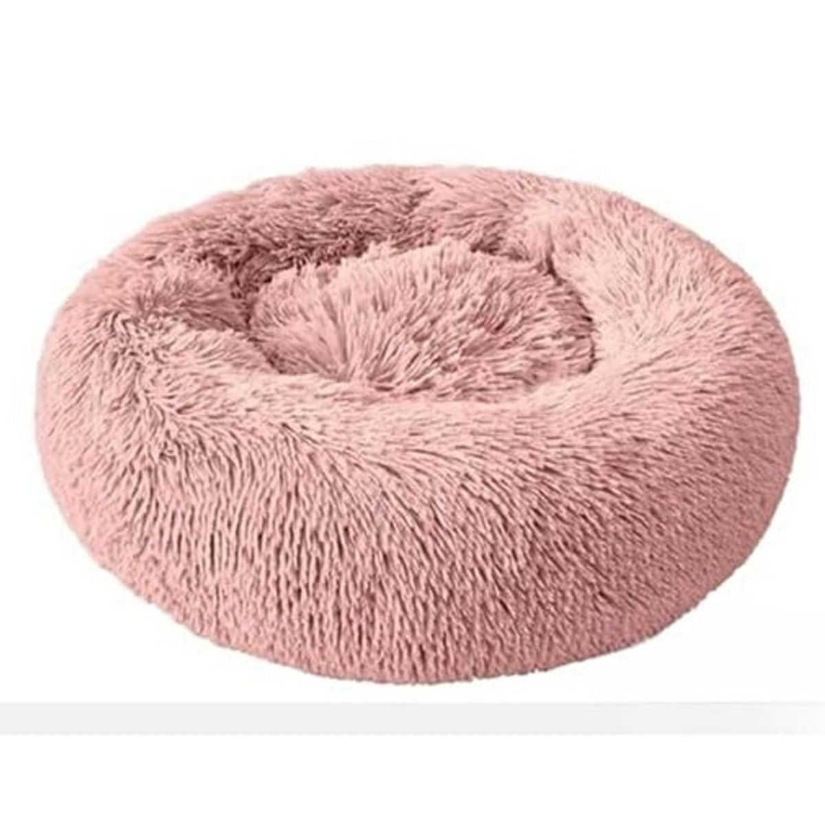 GENERICO - Cama cojin de chiporro redondo para mascotas  60cm ROSA