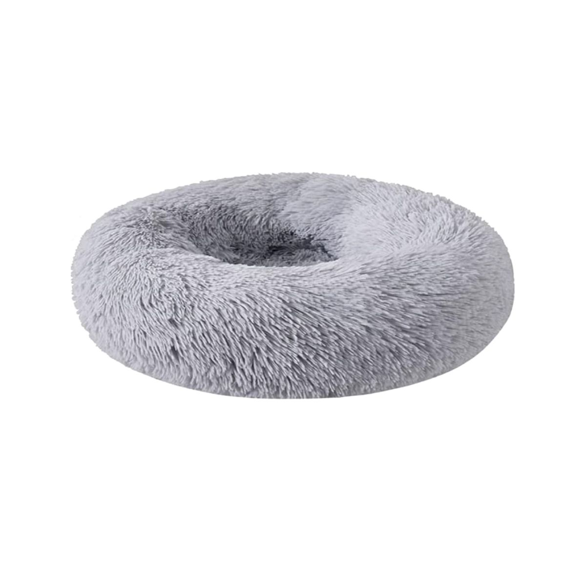 GENERICO - Cama cojin de chiporro redondo para mascotas  60cm GRIS