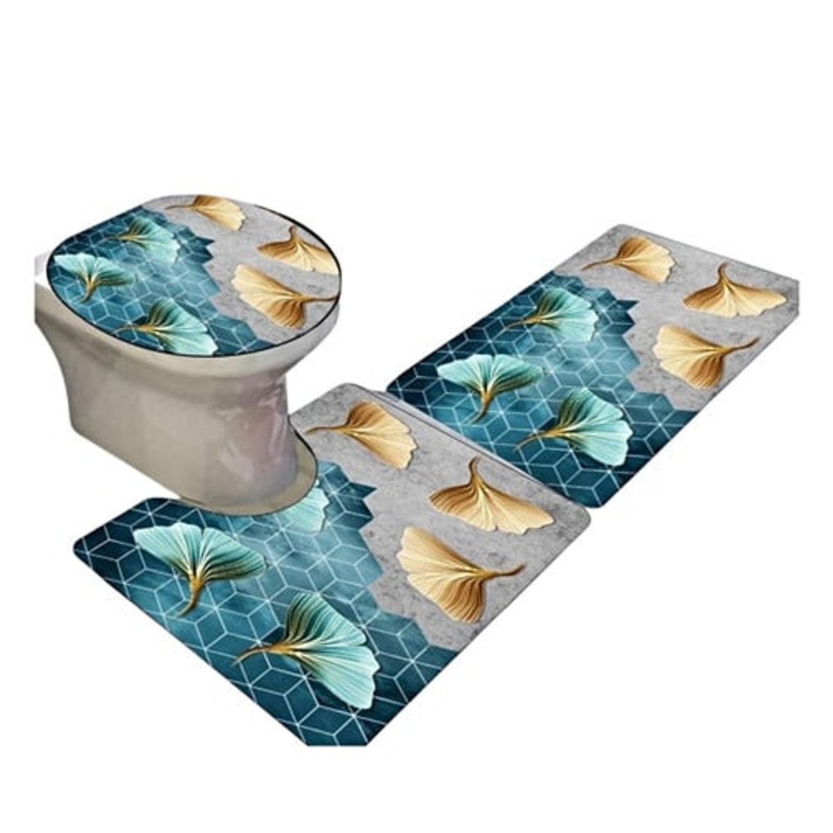 GENERICO - SET DE BAÑO ANTIDESLIZANTE DE 3 PIEZAS A2