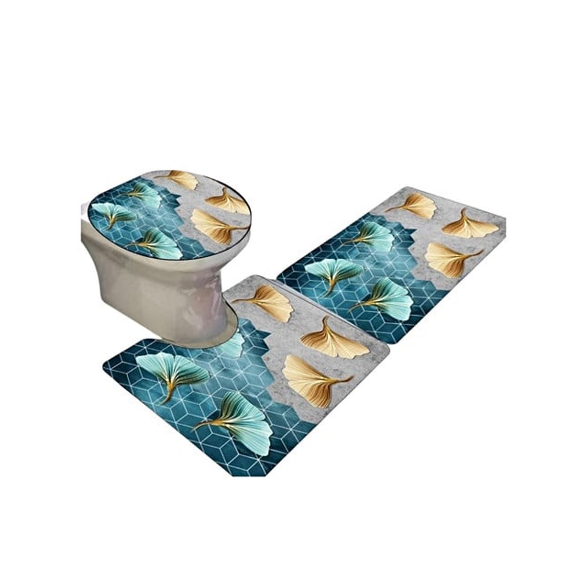 GENERICO - SET DE BAÑO ANTIDESLIZANTE DE 3 PIEZAS A2