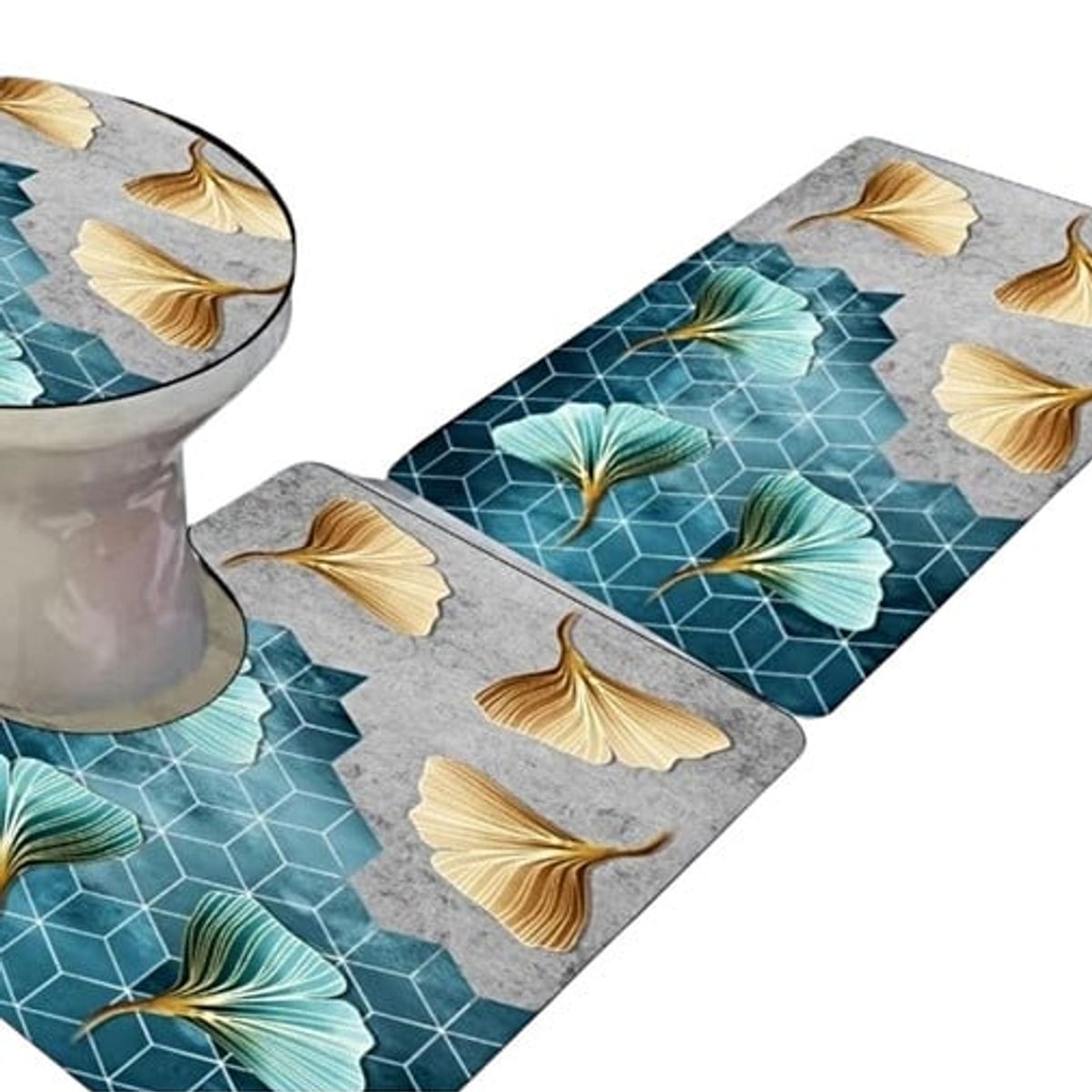 GENERICO - SET DE BAÑO ANTIDESLIZANTE DE 3 PIEZAS A2