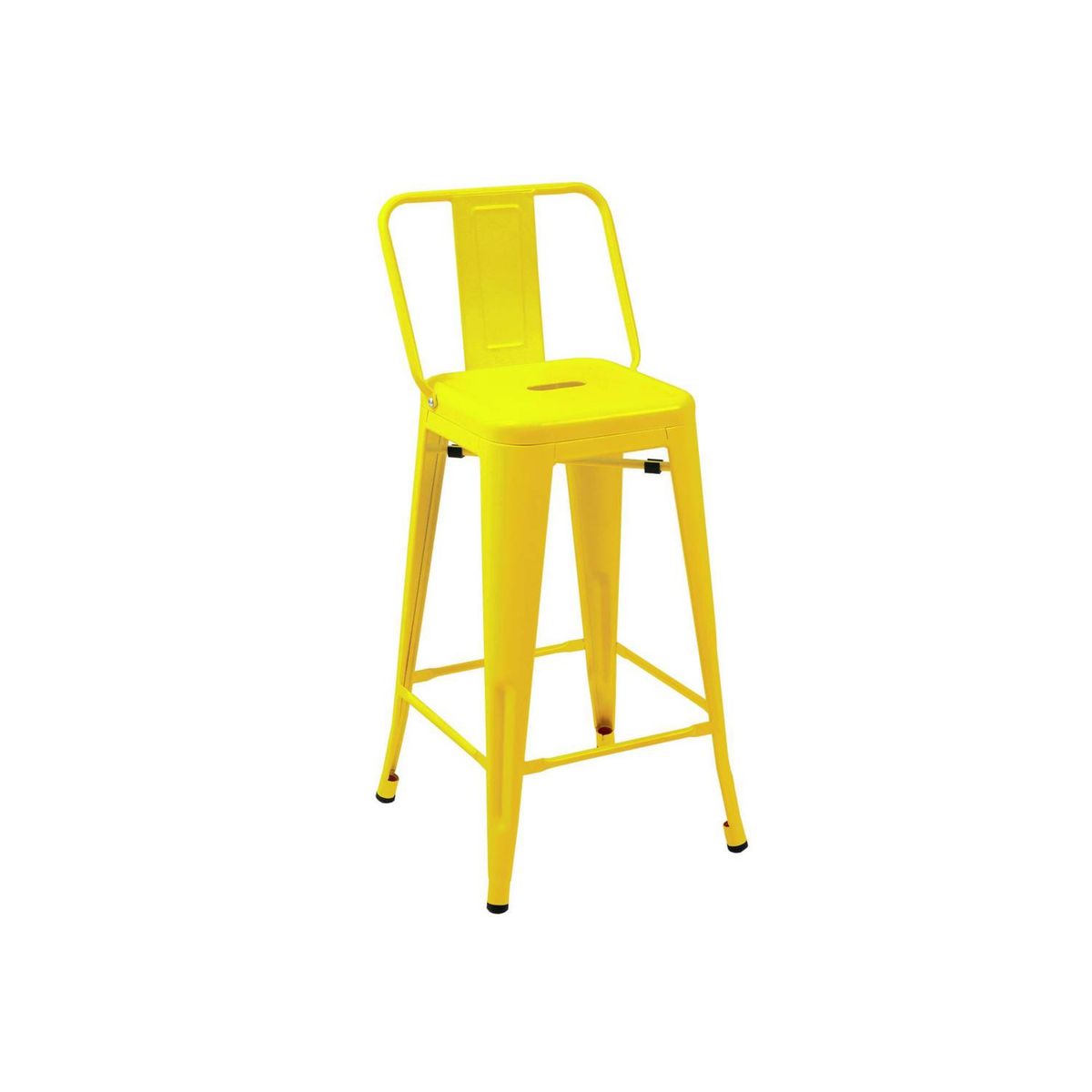 TODODESCUENTO - Pack 4 Pisos Taburetes Tolix 66 Cm- Amarillo