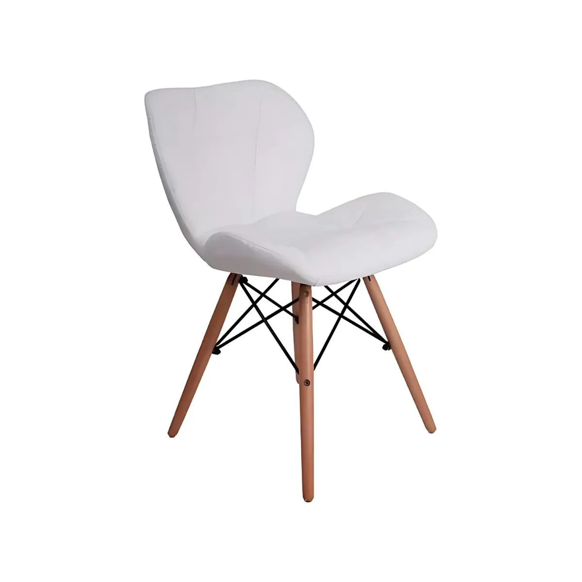 TODODESCUENTO - Pack 4 Sillas Eames Aviador Mariposa Comedor- Blanca