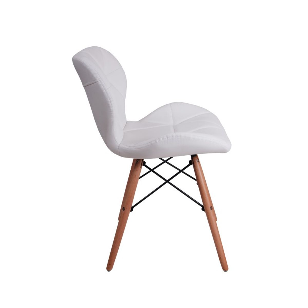 TODODESCUENTO - Pack 4 Sillas Eames Aviador Mariposa Comedor- Blanca