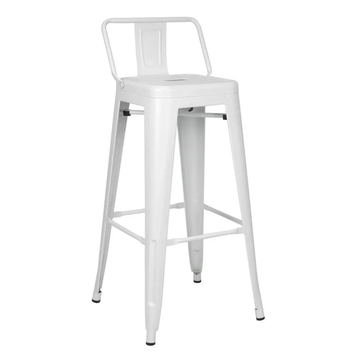 TODODESCUENTO - Pack 4 Pisos Taburetes Tolix 66 Cm- Blanco