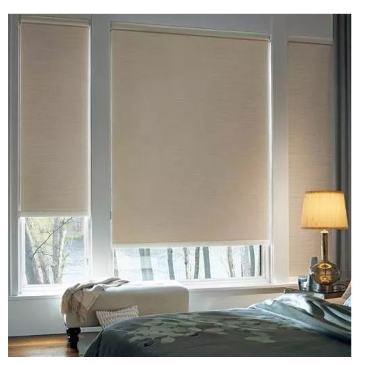 TODODESCUENTO - Cortina Roller Blackout Textura 180x240cm - Café