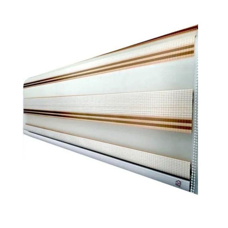 TODODESCUENTO - Cortina Roller Zebra 120x240cm Tricolor Cafe,