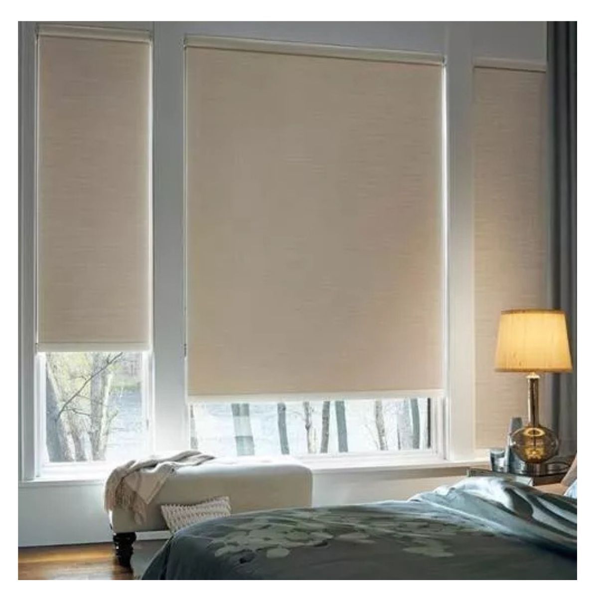 TODODESCUENTO - Cortina Roller Blackout Textura 220x240cm - Café