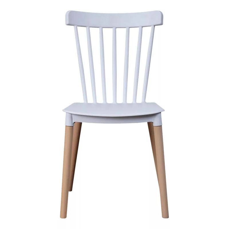 TODODESCUENTO - Pack 4 Sillas Windsor Comedor, Terraza, Restaurant- Blanca