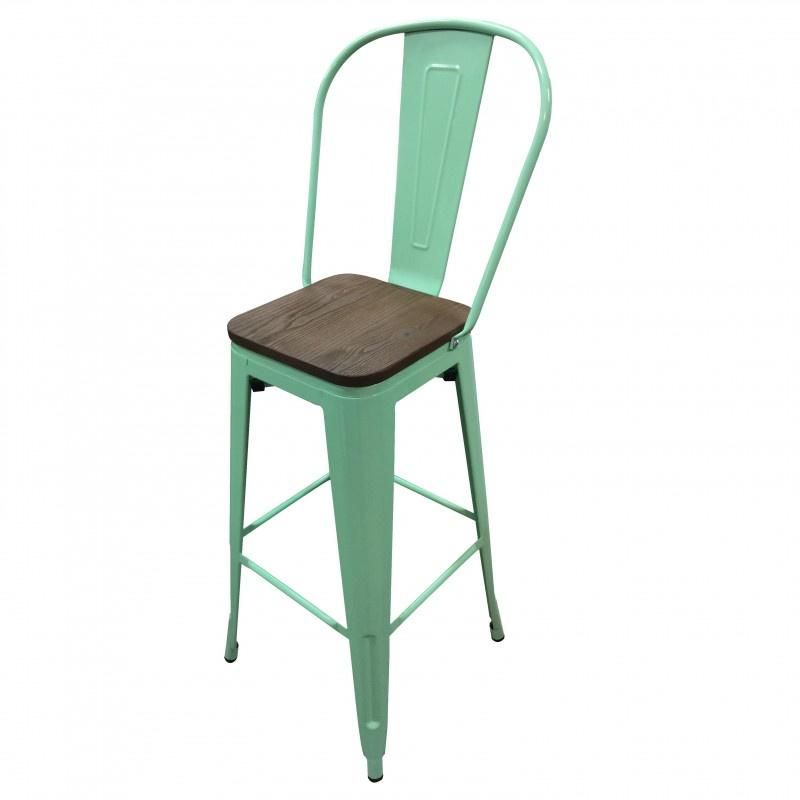 TODODESCUENTO - Pack 4 Pisos Taburetes Tolix 77 Cm- Menta