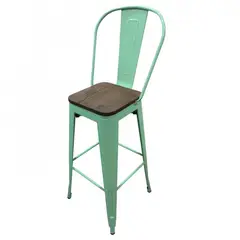 TODODESCUENTO - Pack 4 Pisos Taburetes Tolix 77 Cm- Menta