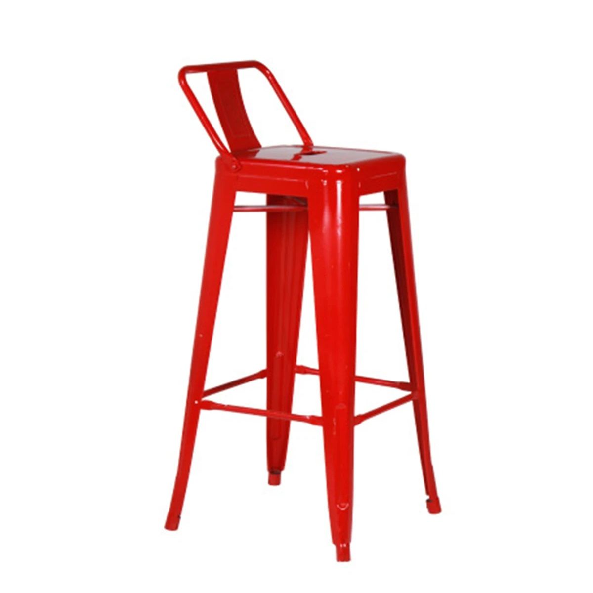 TODODESCUENTO - Pack 4 Pisos Taburetes Tolix 66 Cm- Rojo