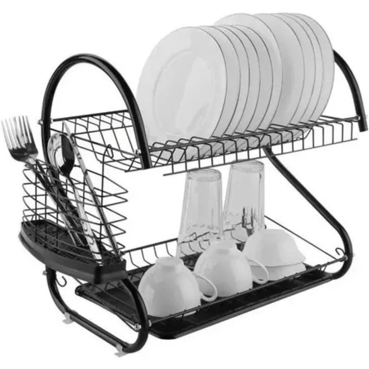 GENERICO - Escurridor Secador De Loza Y Vajilla Para Platos Premium