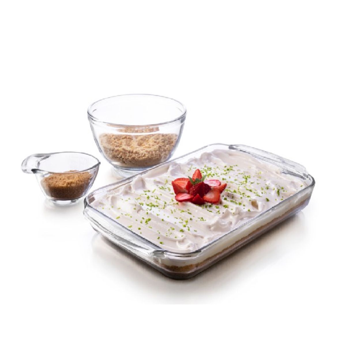 LIBBEY - JUEGO POSTRE HORNEAR 3 PIEZAS