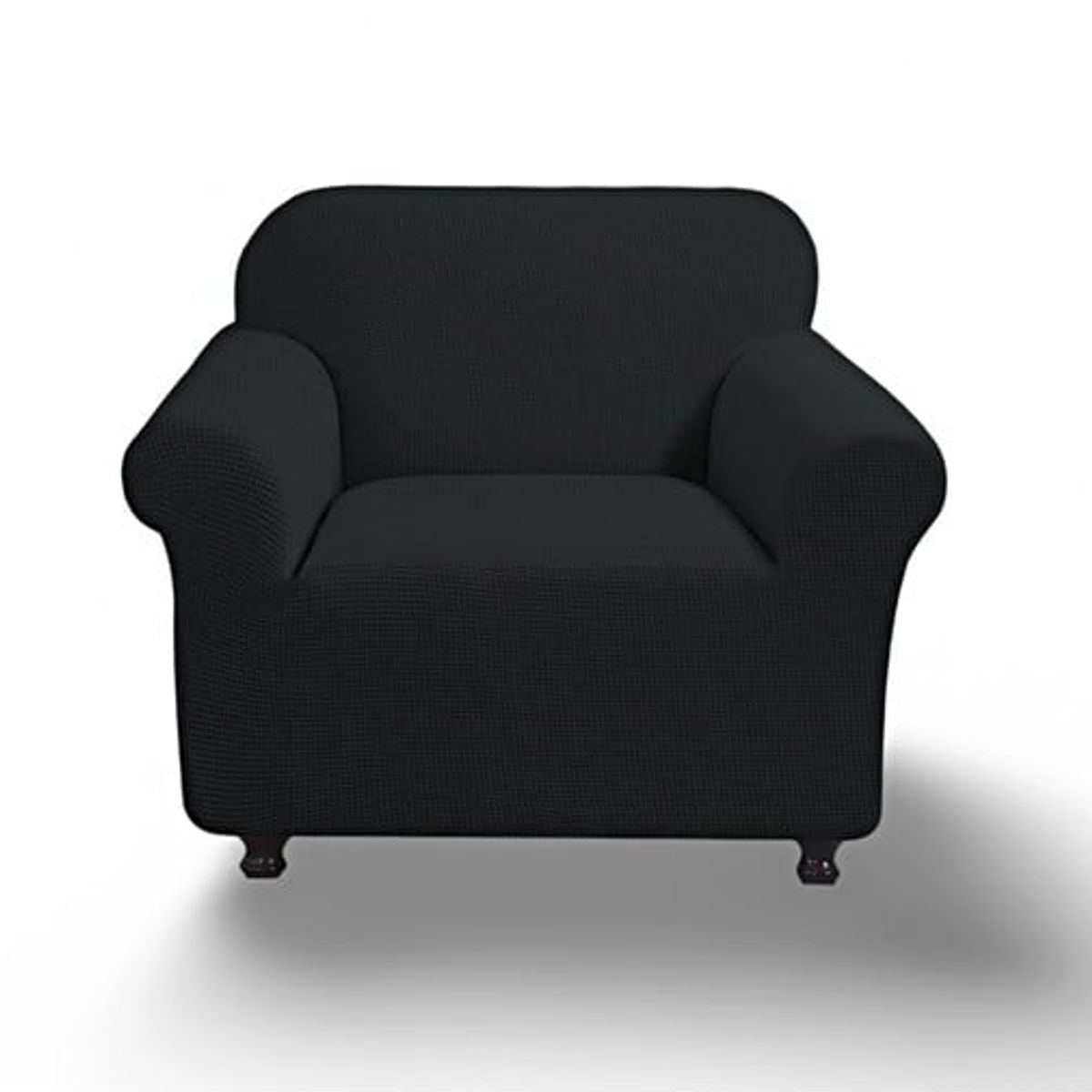 GENERICO - FUNDA PARA SOFA CUADRILLE DE 2 CUERPO NEGRO