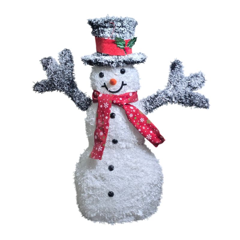 GENERICO - Muñeco De Nieve Navideño De Navidad Luz Led Calida 70 CM.