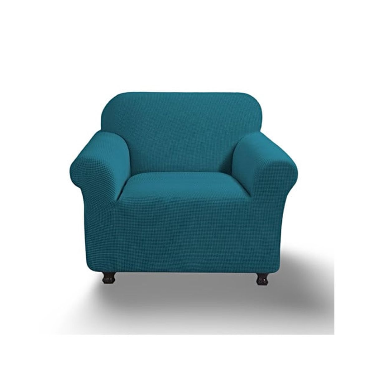 GENERICO - FUNDA PARA SOFA CUADRILLE DE 1 CUERPO AZUL PETROLEO