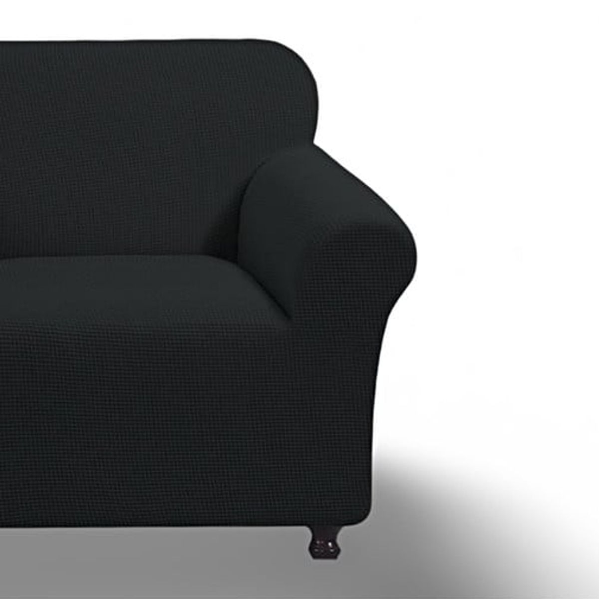 GENERICO - FUNDA PARA SOFA CUADRILLE DE 2 CUERPO NEGRO