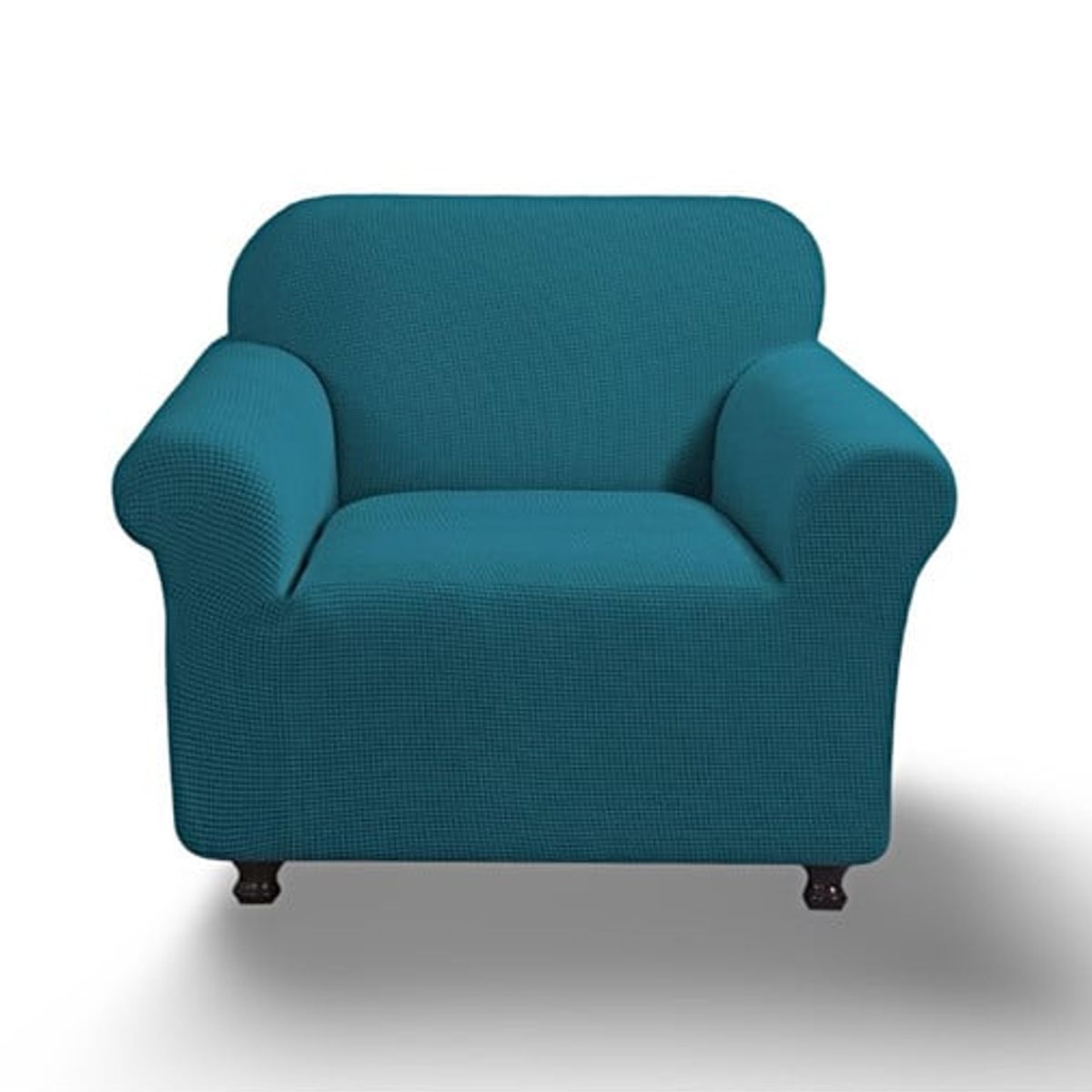 GENERICO - FUNDA PARA SOFA CUADRILLE DE 2 CUERPO AZUL PETROLEO