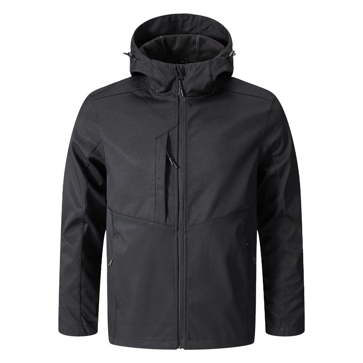 ANDESLAND OUTDOOR APPAREL - Chaqueta Softshell con Gorro Chilote Negro Hombre