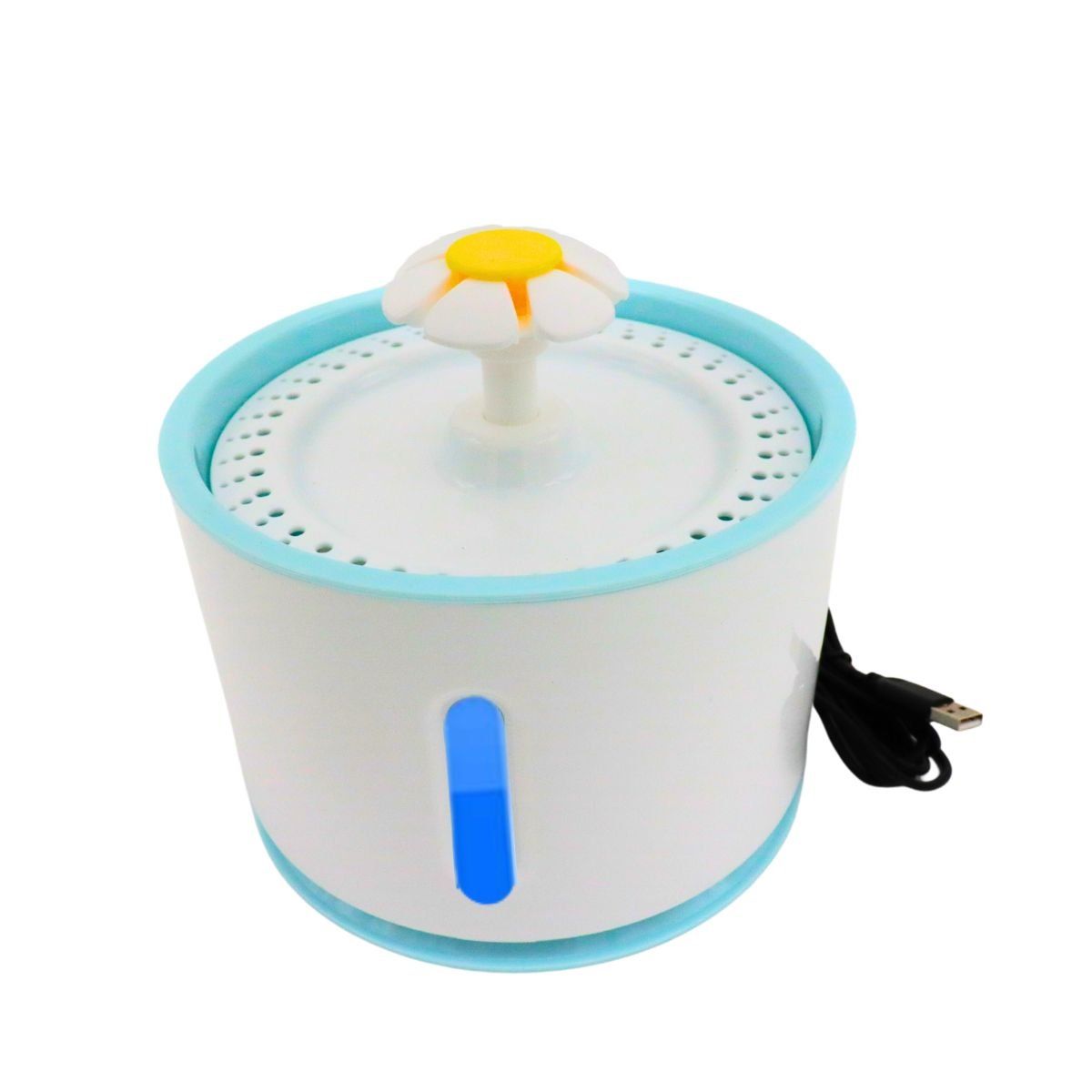 GENERICO - Fuente Bebedera De Agua Flor 2.4 L Bebedero Para Gatos