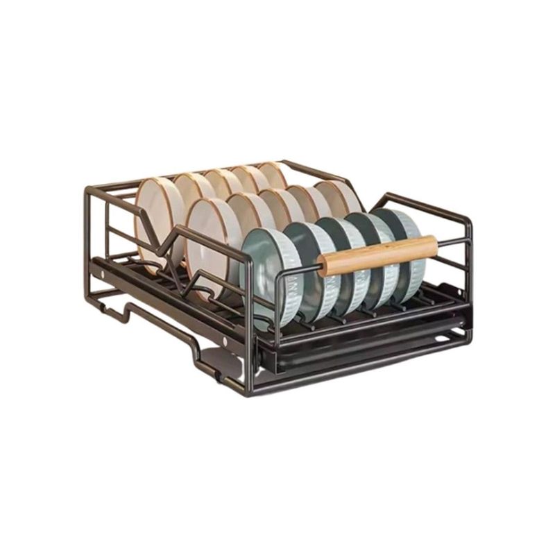 GENERICO - Organizador de Cocina Rack Deslizable de Almacenamiento para Platos