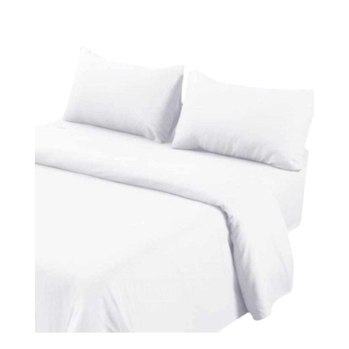 GENERICO - JUEGO DE SABANAS BLANCA PLAZA Y MEDIA