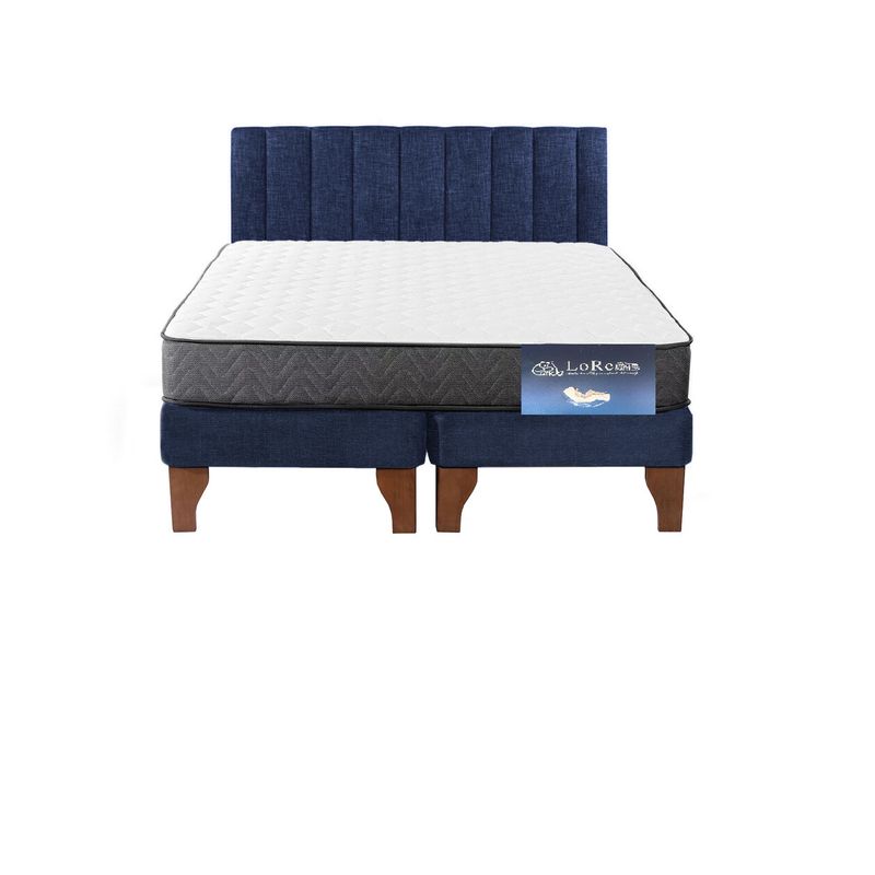GENERICO - Cama Tubular Azul LINO
