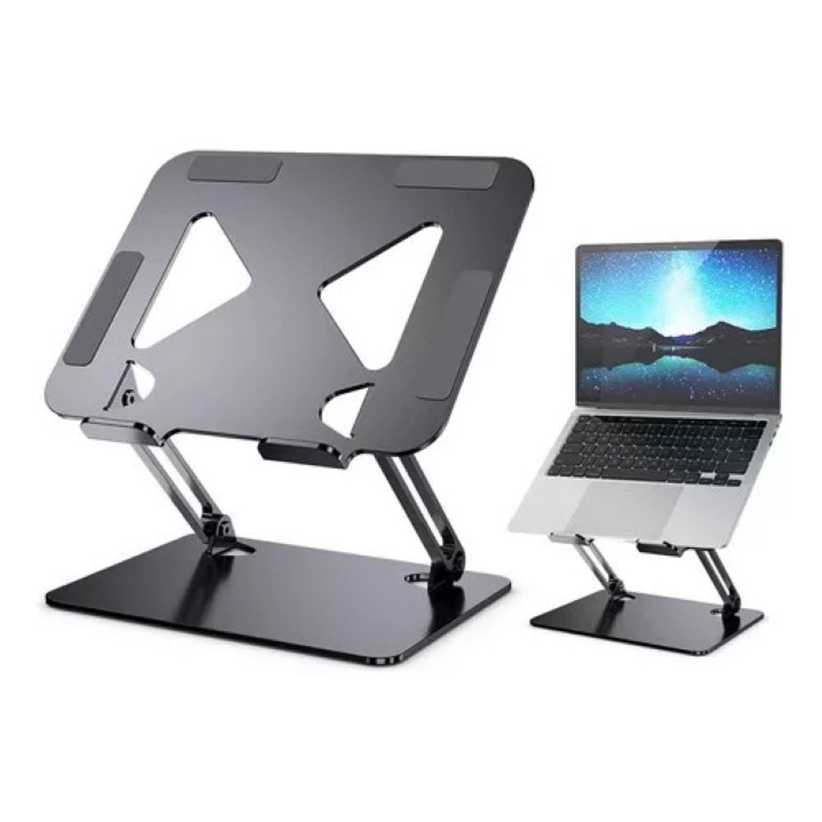 MUNDO MAGIA - Soporte Base Alzador Notebook Laptop Mac Plegable Ajustable
