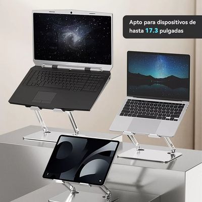 Imagen 2 del producto Soporte Base Alzador Notebook Laptop Mac Plegable Ajustable