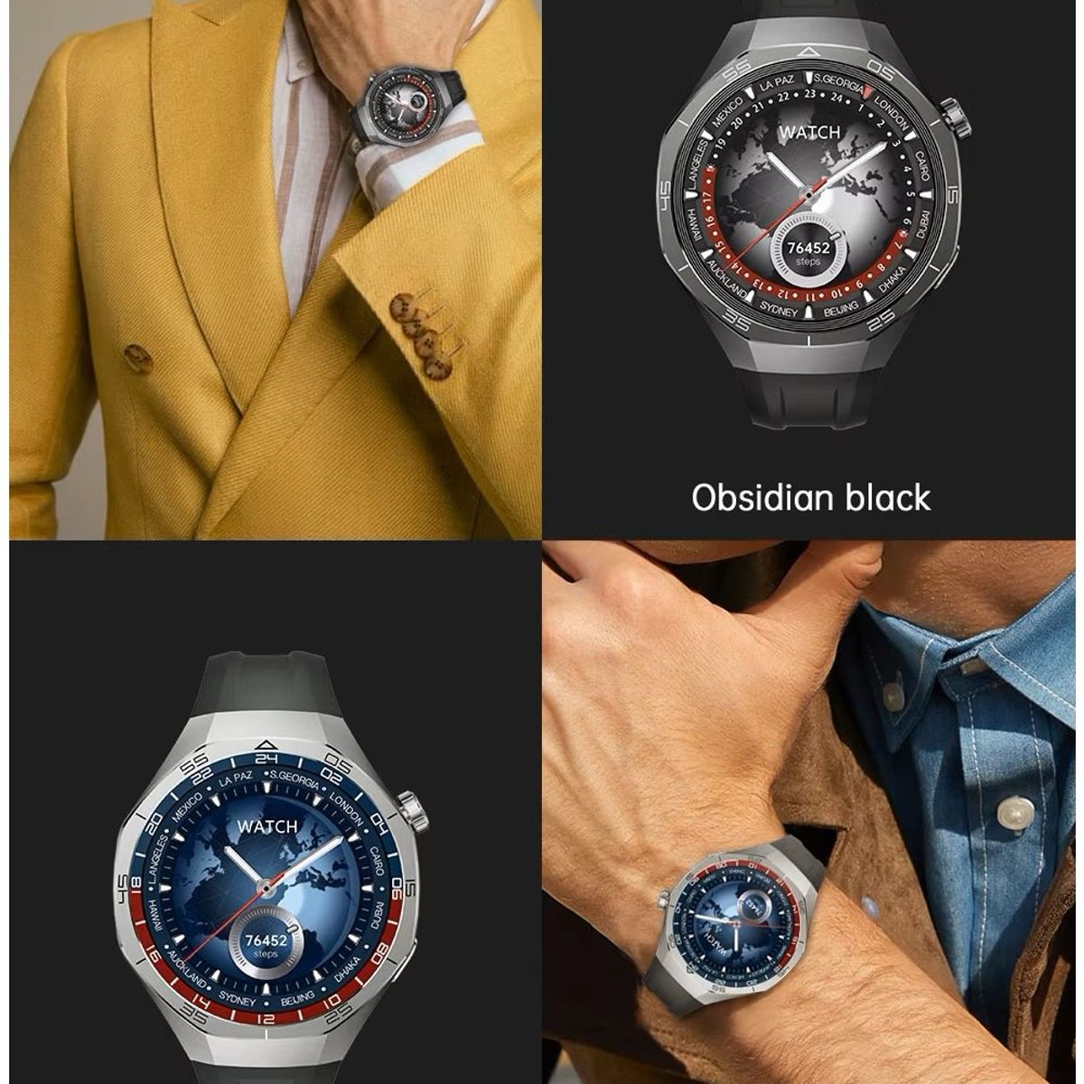 STARTECHOFFICE - Smartwatch Reloj Inteligente SK40 Deportivo Compatible 3 Correas 315mAh Salud y Bienestar