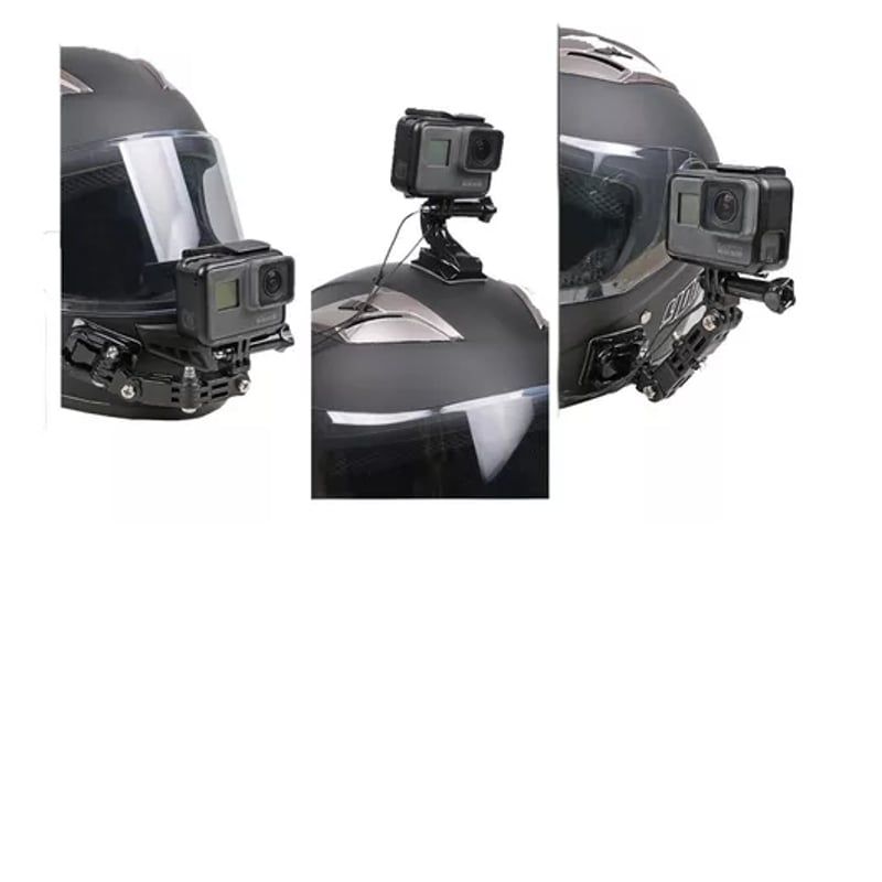 GENERICO - Soporte Gopro Frontal Y Lateral Para Casco De Moto-bicicleta