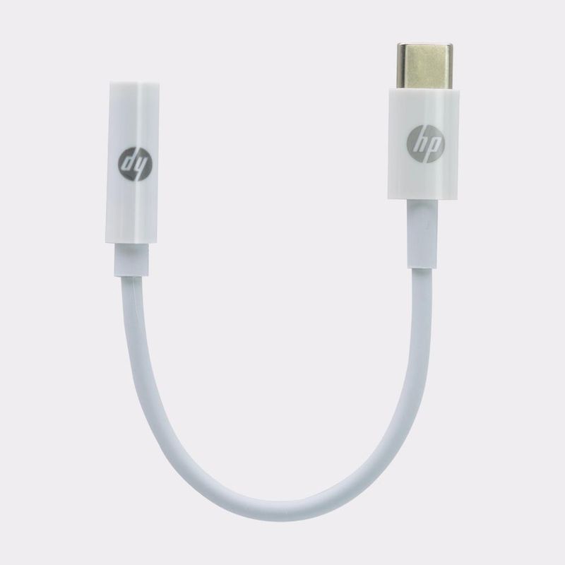 HP - ADAPTADOR DE AUDIO USB-C A 35 BLANCO - Negro