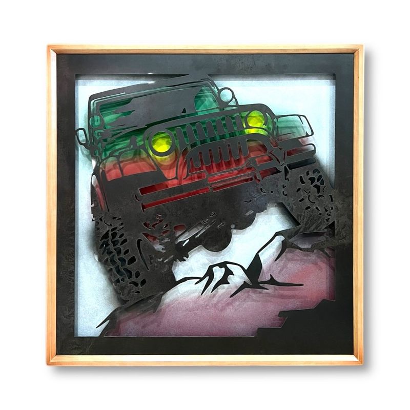 GENERICO - Cuadro Retroiluminado modelo 4x4 Todoterreno