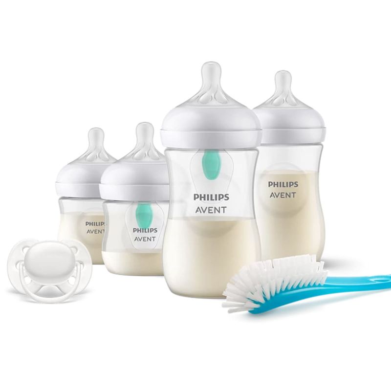 AVENT - Set Mamaderas Philips Avent SCD65711 con chupete y cepillo