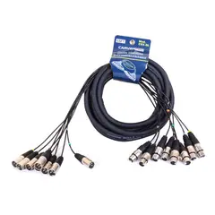 CARVERPRO - CABLE MULTIPAR EXT. REMOTA 8 XLR HEMBRA 6MT
