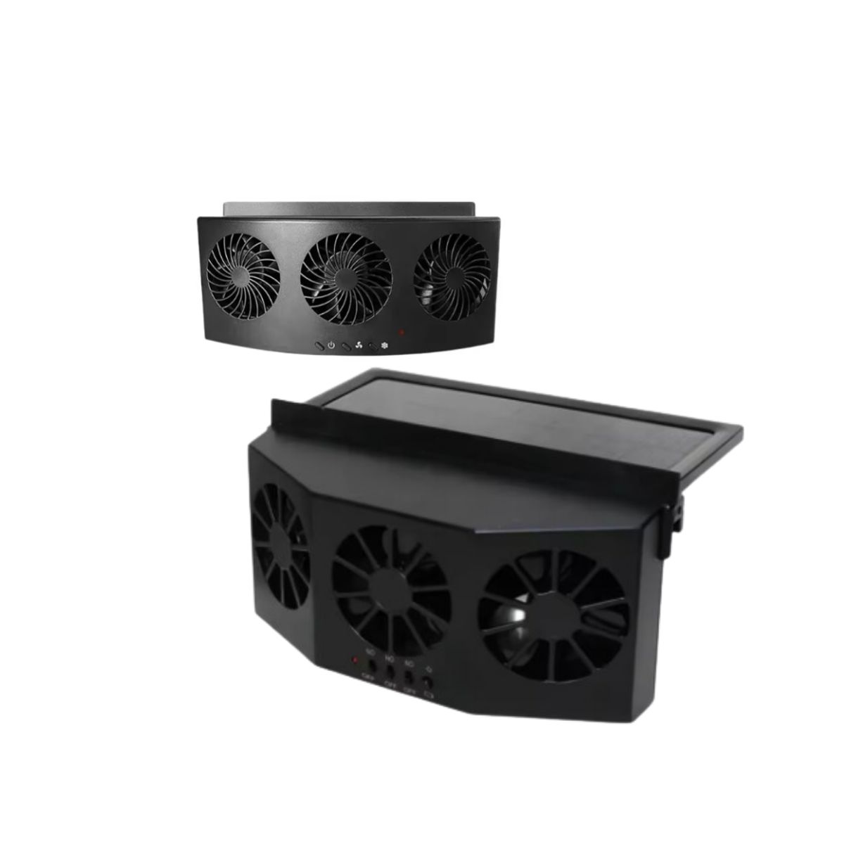 GENERICO - Ventilador Ventilación De Coche 3 Extratores Solar Portátil