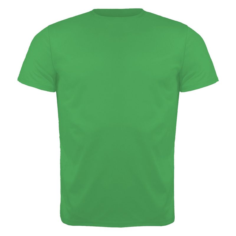 ANDESLAND OUTDOOR APPAREL - Polera Básica Poliéster Nuevos Colores Verde Hierba Unisex
