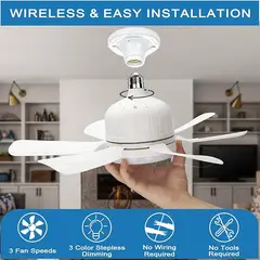 MOVI - VENTILADOR DE TECHO 3 EN 1 CON LUZ LED