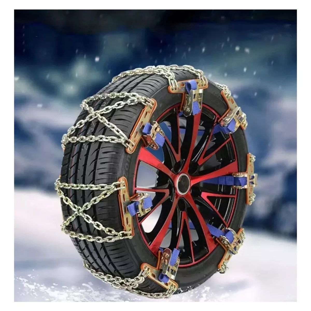 MUNDO MAGIA - X6 Cadena Para La Nieve Antideslizante Auto Universal