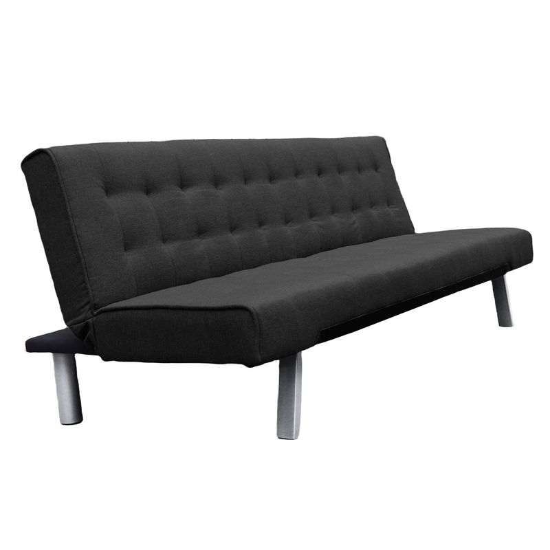 NOVAHUS - Futón Parker 3 cuerpos 72x178x80 cm Negro
